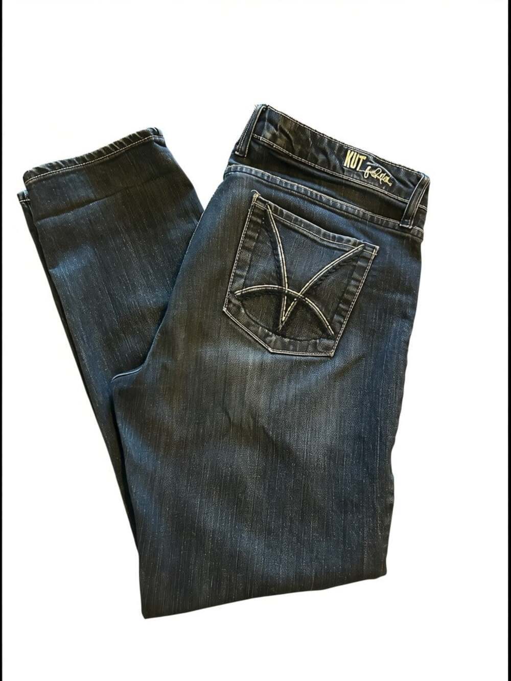 KUT from the Kloth Catherine Boyfriend Slim Relaxed Jeans Size 14 - Picture 7 of 7